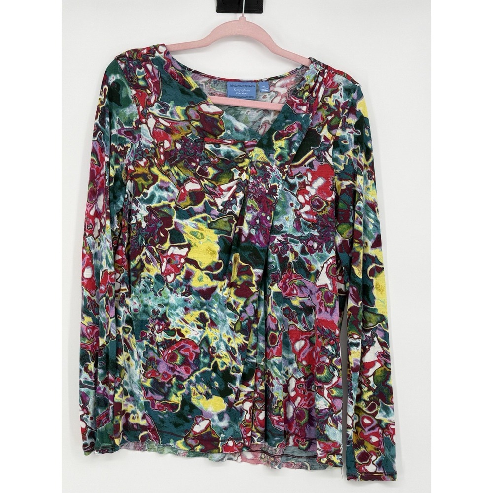 Simply Vera Women's Long Sleeve Vneck XL